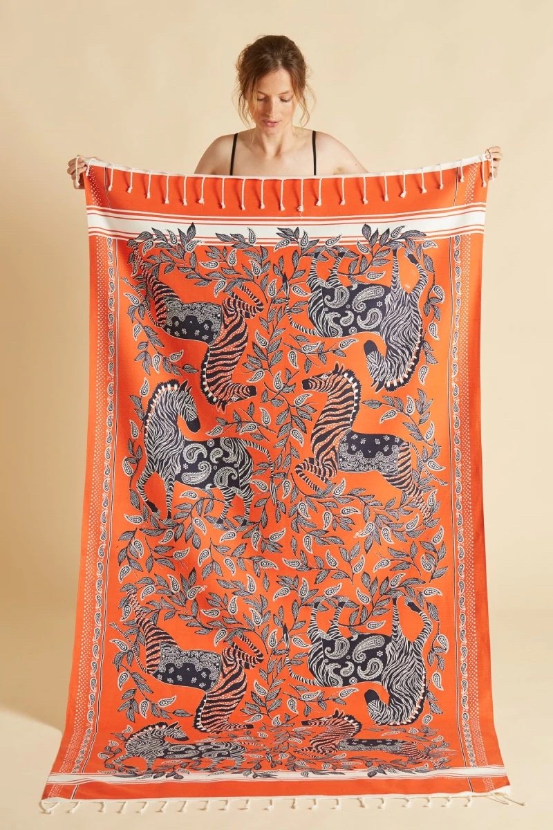 badetuch zack orange inoui