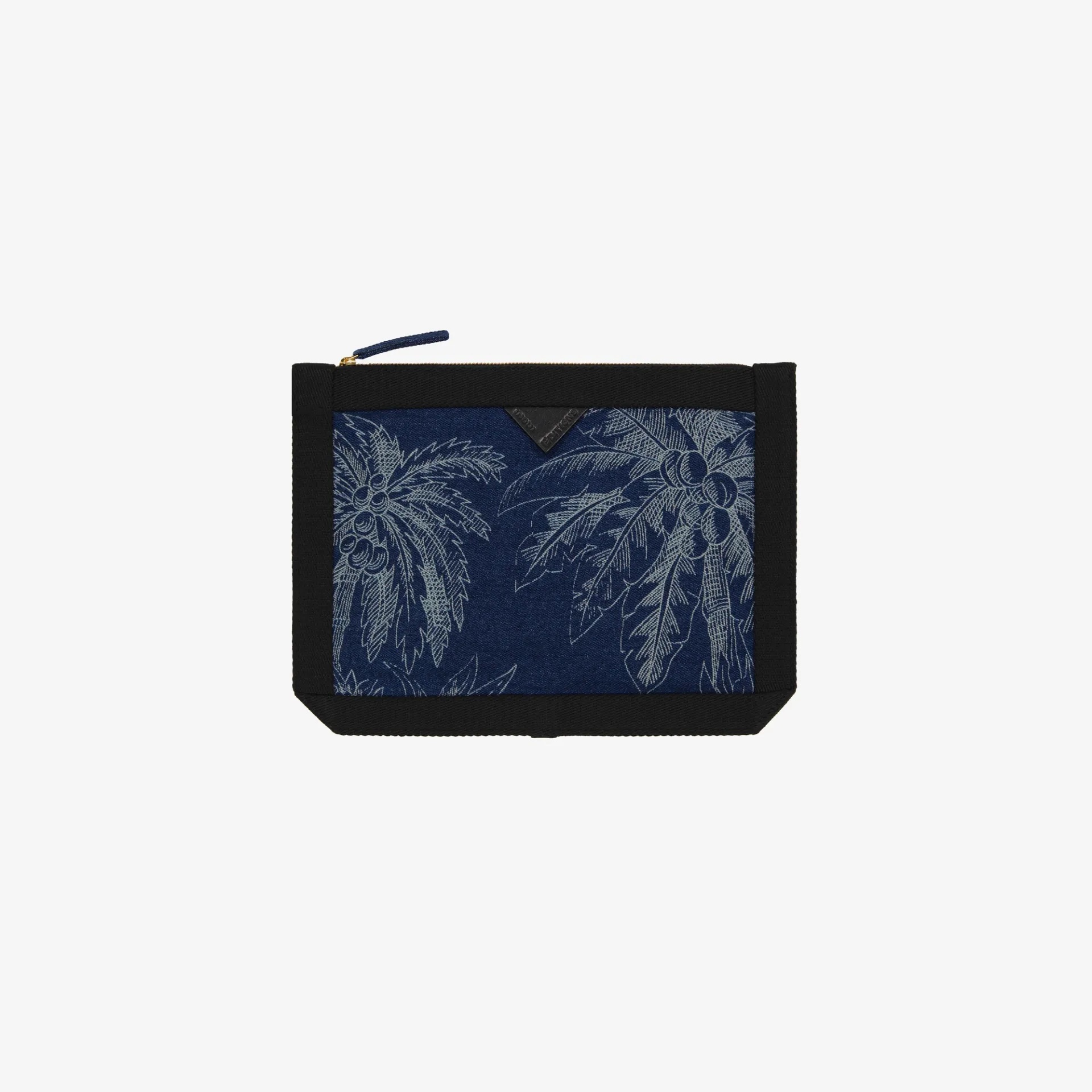 taeschchen beutel pouch inoui palme blau