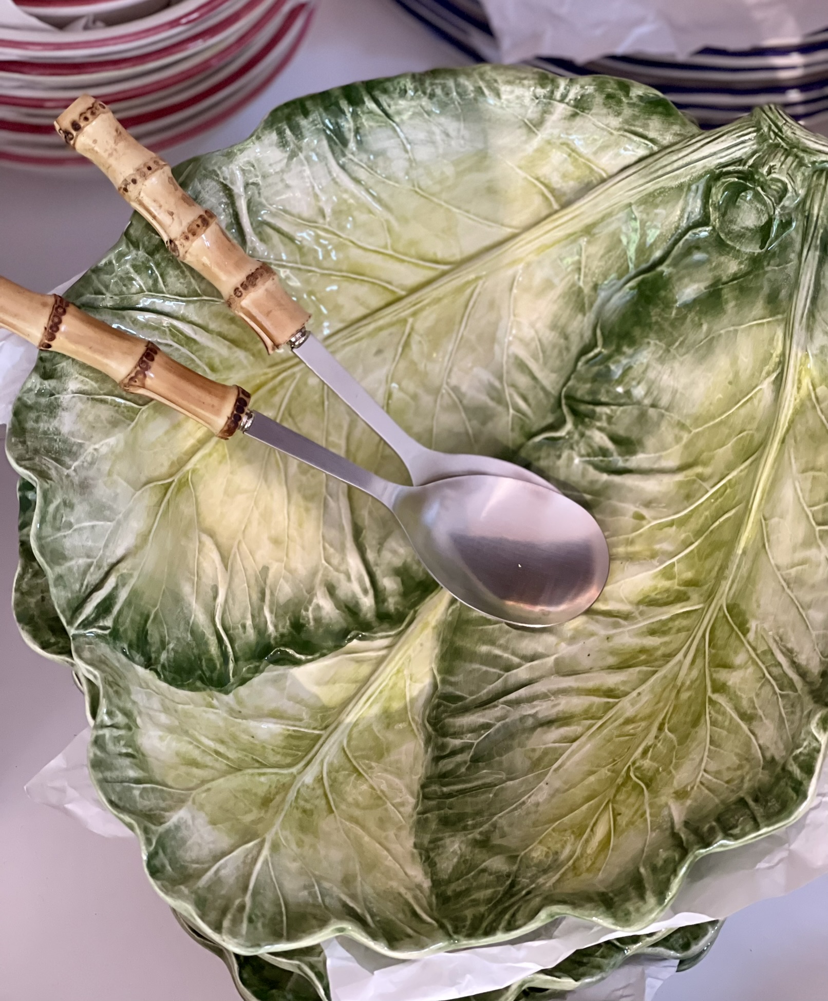 salatbesteck bambus