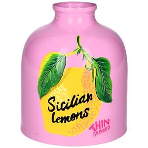 Zitronen Vase rosa