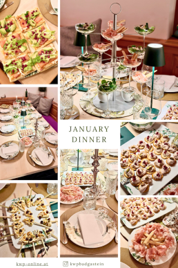 January Dinner Tischdeko