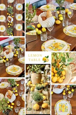 Lemon Table &ndash; Zitronen-Tischdeko