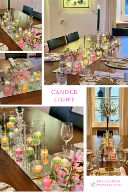 Candle Light Tischdeko