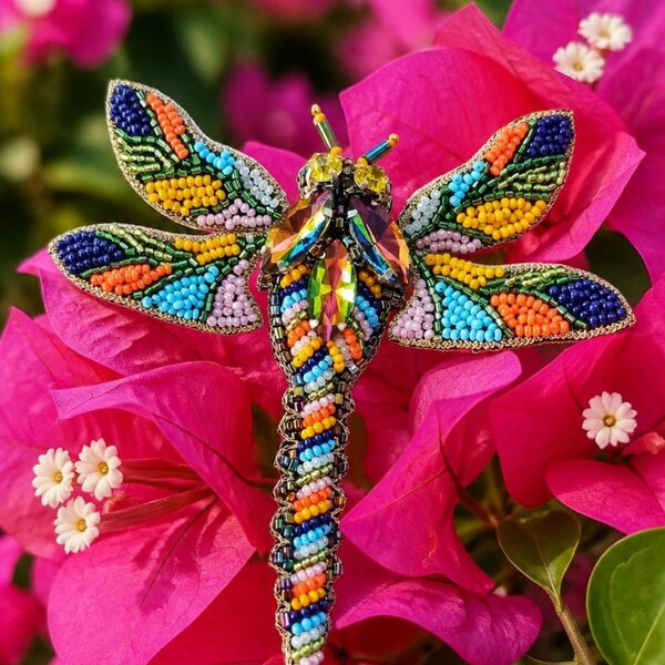 Brosche Libelle