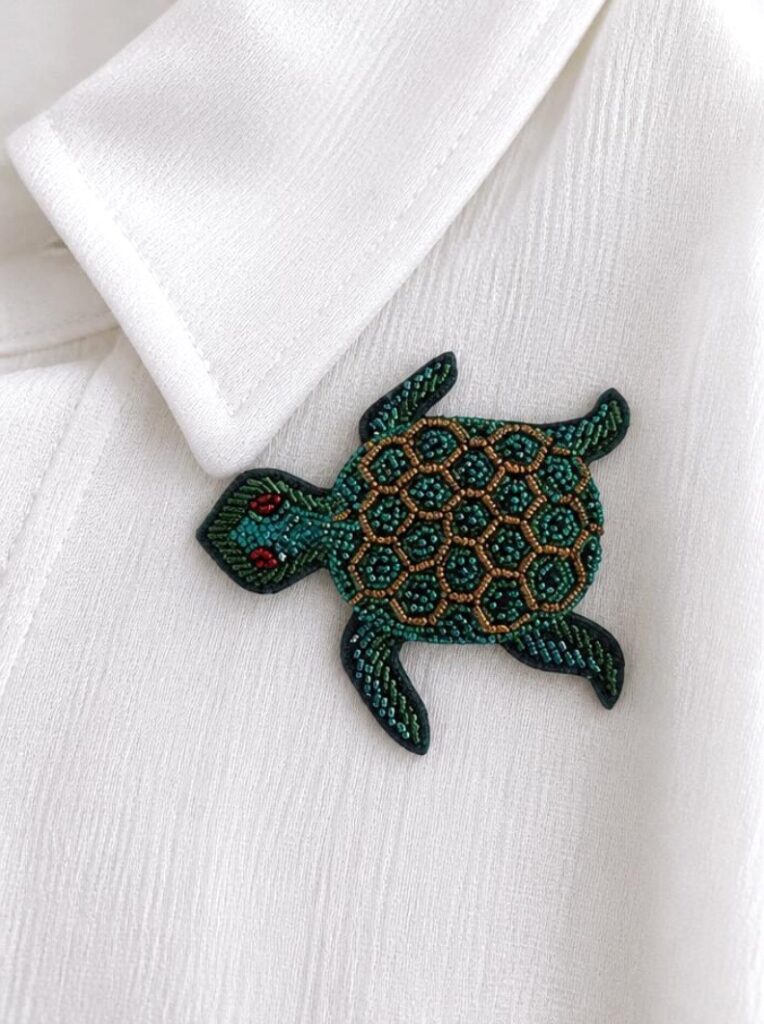 Brosche Schildkröte
