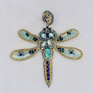 Ohrringe Libelle blau