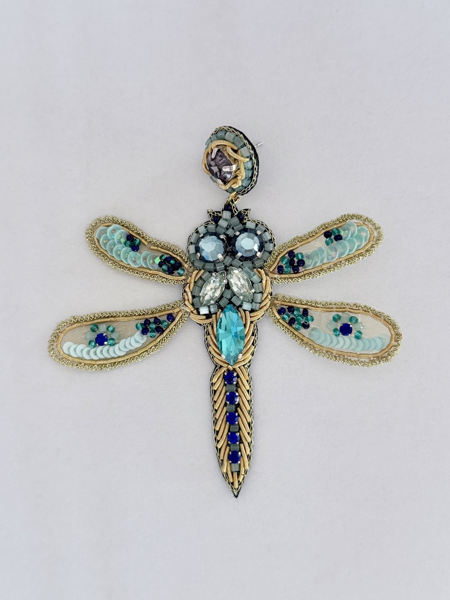 ohrringe libelle blau 2