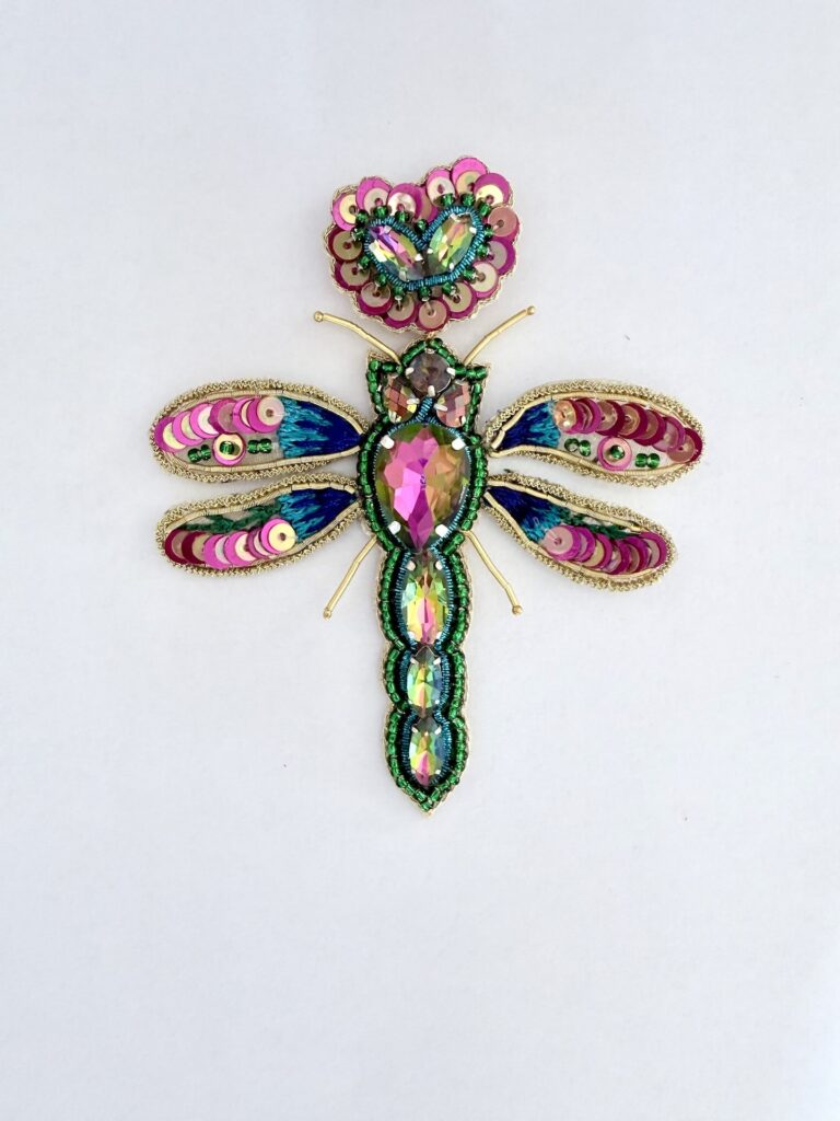 Ohrringe Libelle pink