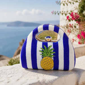 Perlentasche Ananas